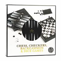 Professor Puzzle Chess, Checkers, Backgammon and Dice Game