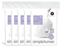 Simplehuman 60L Code P Bin Liners - Pack of 100