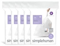 Simplehuman 45L Code K Bin Liners - Pack of 100
