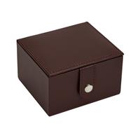 Argos Home Brown Faux Leather Mens Jewellery Box