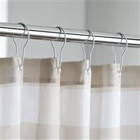 Argos Home Shower Curtain Rings - White