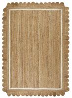 Homemaker Scallop Edge Jute Rug - 160x230cm - Natural