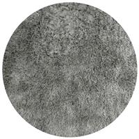 Homemaker Soft Washable Round Grey Shaggy Rug - 100cm