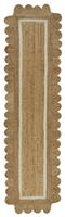 Homemaker Scallop Edge Natural Jute Flatweave Runner