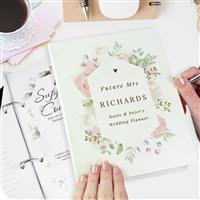 Personalised Message Floral Wedding Planner