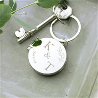 Personalised Message Couples Photo Keyring