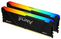 Kingston FURY Beast 16GB DDR4 RGB Memory - Pack of 2