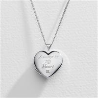 Moon & Back 'In My Heart' Photo Locket Pendant Necklace