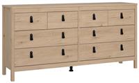 Tvilum Madrid 8 Drawer Chest - Oak