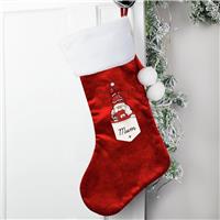 Personalised Message Gonk Female Christmas Stocking