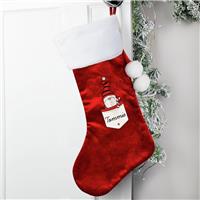 Personalised Message Gonk Boy Christmas Stocking