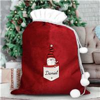 Personalised Message Gonk Boy Christmas Sack