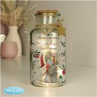 Personalised Message Me To You Tatty Teddy LED Glass Jar