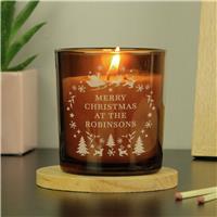 Personalised Message Engraved Christmas Candle