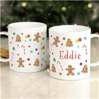 Personalised Message Gingerbread Mug