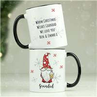 Personalised Message Gonk Male Christmas Mug