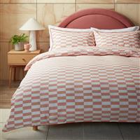 Habitat Cotton Tile Print with Piping Bedding Set- King size