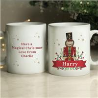 Personalised Message Christmas Nutcracker Mug