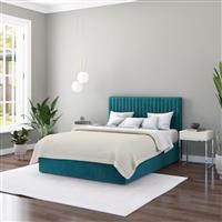 Aspire Grant Small Double End Lift Ottoman Bed-Emerald Green