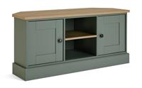 Argos Home Winchester 2 Door Corner TV Unit - Green