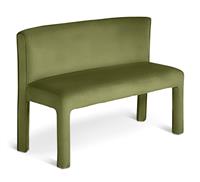 Habitat Bastian Velvet Dining Bench - Green