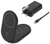 Belkin 2 in 1 MagSafe Compatible Wireless Charger Qi2- Black