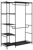 Argos Home Spencer 2 Rail 4 Shelf Wardrobe - Black