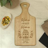 Personalised Message Home Wooden Paddle Board