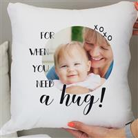 Personalised Message Need A Hug Photo Cushion