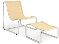 Habitat Ronan Chair & Footstool - Natural