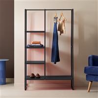 Habitat Lorelei Rail With Shelves - Black