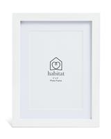 "Habitat 3 Pack White Wooden Picture Frames - 4x6"""