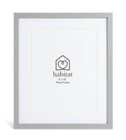"Habitat 3 Pack Grey Wooden Picture Frames - 8x10"""