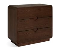 Habitat Adeje 3 Drawer Chest - Walnut