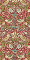 Morris & Co. Strawberry Thief Red Floral Wallpaper