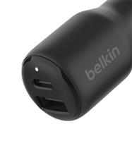 Belkin 42W USB-C and USB-A Car Charger - Black