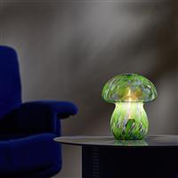 Habitat Mushroom Glass Battery Powered Table Lamp-Blue&Green