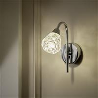 Argos Home Dico Fixed Neck Wall Light - Chrome