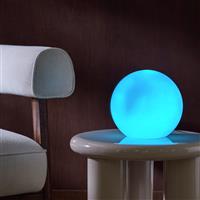 Habitat Caliban Globe Glass Table Lamp - Blue