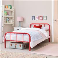 Argos Home Kids Charlie Single Metal Bed Frame - Red