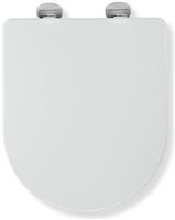 Croydex Eyre D Shaped Toilet Seat - White