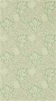 Morris & Co. Apple and Leaves Green Floral Wallpaper