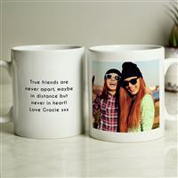 Personalised Message Photo Upload Mug