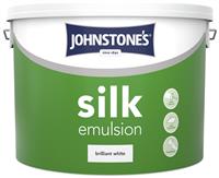 Johnstone's Silk Emulsion Paint 10L - Brilliant White