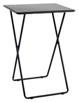 Habitat Airo Metal Folding Side Table - Black