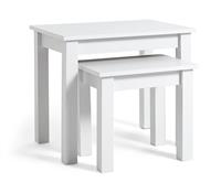 Argos Home Nest of 2 Tables - White