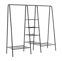 Argos Home Kevin Triple Clothes Rail - Black