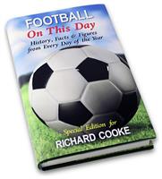 Personalised Message Football On This Day Book