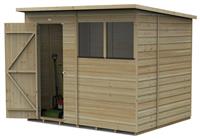 Forest Beckwood Shiplap 2 Windows Pent Shed - 8 x 6ft