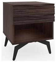 GFW Bantham 1 Drawer Side Table - Walnut